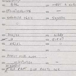 Eastern questionnaire, answ...
