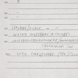 Eastern questionnaire, answ...