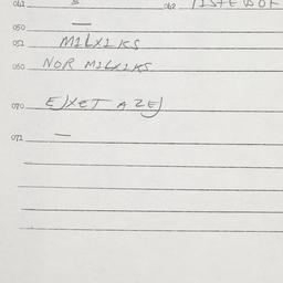 Eastern questionnaire, answ...