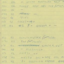 Eastern questionnaire, answ...