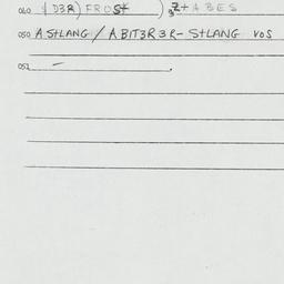 Eastern questionnaire, answ...