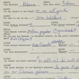Western questionnaire, answ...