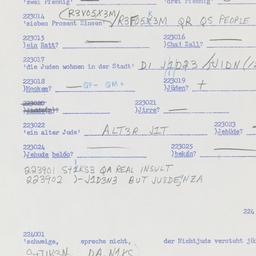 Western questionnaire, answ...