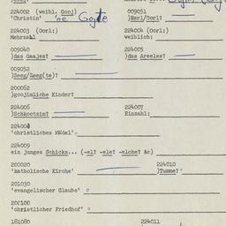 Western questionnaire, answ...