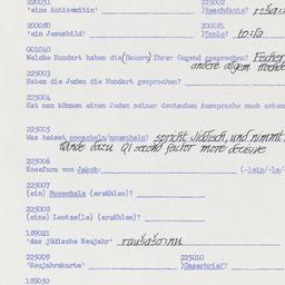 Western questionnaire, answ...
