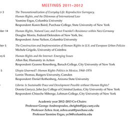 Schedules, Human Rights, se...