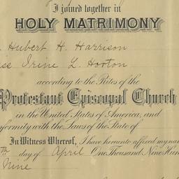 Marriage Certificate of Hub...