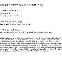 Minutes, 2002-11-13. The Ci...