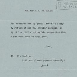 Board Meeting, 4/17/1928