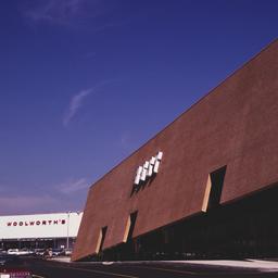 Exterior view, from parking...