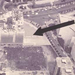 Aerial view of site.