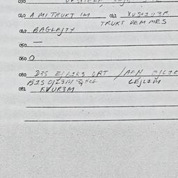 Eastern questionnaire, answ...