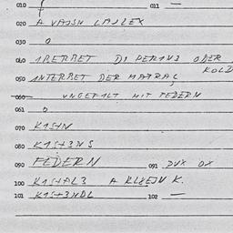 Eastern questionnaire, answ...