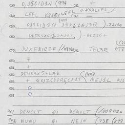 Eastern questionnaire, answ...