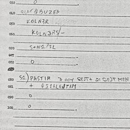 Eastern questionnaire, answ...