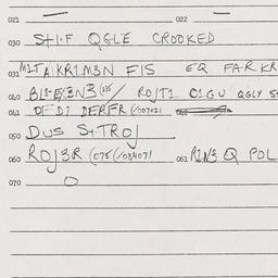 Eastern questionnaire, answ...