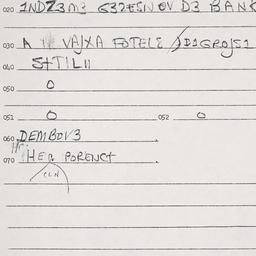 Eastern questionnaire, answ...