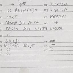 Eastern questionnaire, answ...