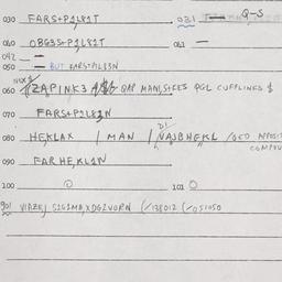Eastern questionnaire, answ...