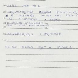 Eastern questionnaire, answ...