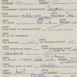 Western questionnaire, answ...