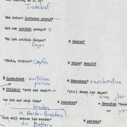 Western questionnaire, answ...
