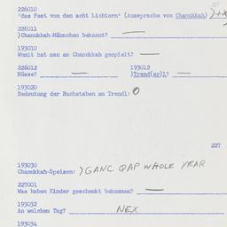 Western questionnaire, answ...