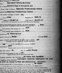 Carnegie Church Organs, Ham...