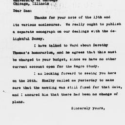 Letter from Charles Dollard...