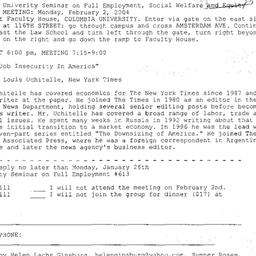 Announcements, 2004-02-02. ...