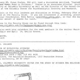 Announcements, 2004-02-20. ...
