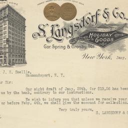 S. Langsdorf & Co. Letter