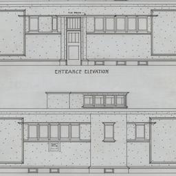 Entrance, side elevations
