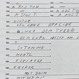 Eastern questionnaire, answ...