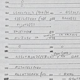 Eastern questionnaire, answ...