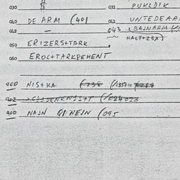 Eastern questionnaire, answ...