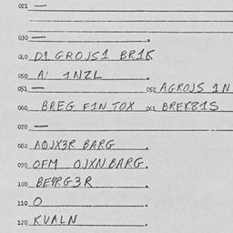 Eastern questionnaire, answ...
