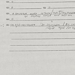 Eastern questionnaire, answ...