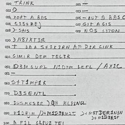 Eastern questionnaire, answ...
