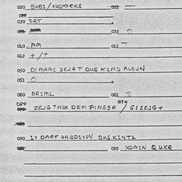 Eastern questionnaire, answ...