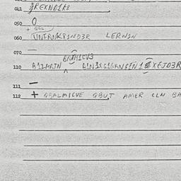 Eastern questionnaire, answ...