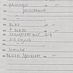Eastern questionnaire, answ...