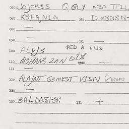 Eastern questionnaire, answ...