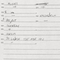 Eastern questionnaire, answ...
