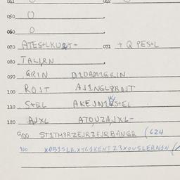 Eastern questionnaire, answ...