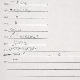 Eastern questionnaire, answ...