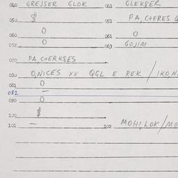Eastern questionnaire, answ...