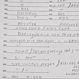 Eastern questionnaire, answ...
