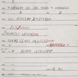 Eastern questionnaire, answ...