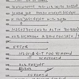 Eastern questionnaire, answ...